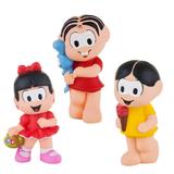 Kit Com 3 Bonecos Mordedor Para Bebê Turma Da Mônica Vinil - Mônica Magali e Rosinha - La toys