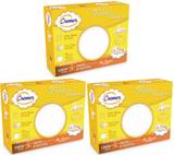Kit Com 3 Caixas de Fralda de Pano Luxo Branca - Cremer - 70x70cm