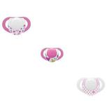 Kit com 3 Chupetas Physio Compact Rosa Chicco
