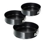Kit Com 3 Formas De Bolo Redonda Com Fundo Removível - Kook