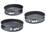 Kit Com 3 Formas De Bolo Redonda Fundo Removível - Casita