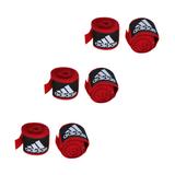 Kit com 3 Pares de Bandagem Adidas 2,55 m Vermelho