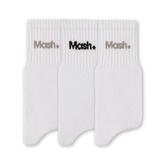 Kit Com 3 Pares De Meias Cano Médio Mash - Brancas- 202.05
