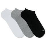 Kit Com 3 Pares De Meias Invisível Mash Branca, Preta, Cinza Mescla- 0m0