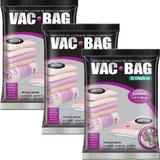 Kit com 3 Sacos a Vacuo VAB BAG Jumbo Ordene 100 X 110