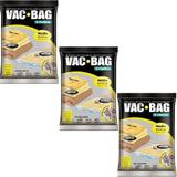Kit com 3 Sacos À Vácuo VAC BAG Ordene Médio 45X65 Protetor Roupas