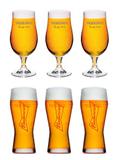 Kit com 3 Taças Bohemia Pilsen + 3 copos Budweiser - Ambev