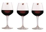Kit Com 3 Taças De Cristal 600 ML Bella Vita A21