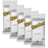 Kit com 30 Preservativo Blowtex Zero c/ 6 Un Cada