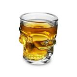 Kit Com 4 Copos Shot Formato Caveira Clear 42ml de Vidro - Milk