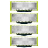 Kit Com 4 Lâminas Oneblade Para Barbeador Philips Refil De Reposição