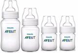 Kit Com 4 Mamadeira Avent Classica De 0m A 6 M Transparente - Philips avent