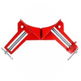 Kit com 4 Peças - Grampo Sargento Angular 3 Pequeno em Metal - Profissional - Canto 90 - Ipiranga F000328