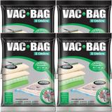 Kit com 4 Sacos À Vácuo VAC BAG Ordene EXTRA Grande 80X100 Edredom