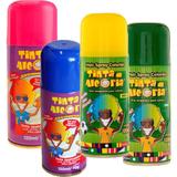 Kit com 4 Tinta Spray Cabelo Alegria Carnaval Folia 120ml - Ima aerossois