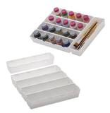 Kit com 5 organizador modular de plástico 26x6,5x4,5cm - Paramount