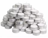 Kit Com 50 Velas Rechaud Decoração Parafina Alumínio - Kep store