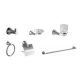 Kit com 6 Acessórios para Banheiro Loomix P-018 - Pelegrin