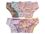 Kit com 6 Calcinhas Infantil Algodão - G - Creme - Loja klas