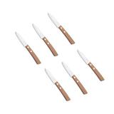 Kit Com 6 Facas Para Legumes N.3 Cabo de Madeira - Original line