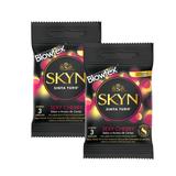 Kit com 6 Preservativo SKYN Sexy Cherry c/ 3 Un Cada