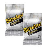 Kit com 6 reservativo Blowtex Sensitive c/ 3 Un cada