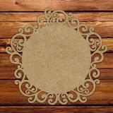Kit com 6 Sousplats Decorativo Para Mesa Posta 35cm MDF Cru 3mm - Madeira e design