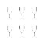 Kit com 6 Tacas Acrilico Vinho Cristal 400 ML KOS - Kos - fabricante
