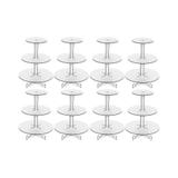 Kit Com 8 Porta Doces Três Andares Provençal Para Festa - Madeira e design