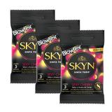 Kit com 9 Preservativo SKYN Sexy Cherry c/ 3 Un Cada