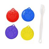 Kit Com Colher E Tampas Para Latas De Ração - Western