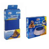 Kit com Tapete Gel Refrescante 30cm x 40cm e Tigela Fria - Western - pet