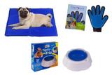 Kit com Tapete Gel Refrescante 30cm x 40cm, Luva e Tigela Fria - Western