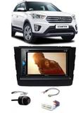 Kit Combo DVD Pioneer AVH-A208BT + Moldura de Painel 2 Din + Chicote C/ Adaptador de Antena + Câmera de Ré Hyundai Creta 2017