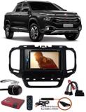Kit Combo DVD Pioneer AVH-A208BT + Moldura de Painel 2 Din + Chicote + Câmera de Ré + Sintonizador TV Digital E-Tech Fiat Toro