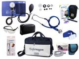 Kit Completo de Enfermagem com 8 itens - Azul - Premium