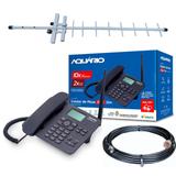 Kit completo de telefone rural desbloqueado ca-42s - Aquário