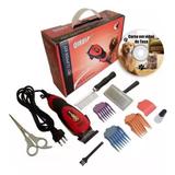 Kit Completo Tosa Cachorro Cães Maquina Cortar Pelo Animal - Bcs