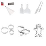 Kit Confeiteiro - Espátulas, Cortadores e Bicos - Ke home