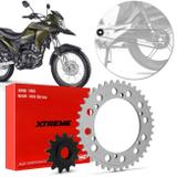 Kit Coroa e Pinhão Relação Transmissão Honda NXR 160 Bros 2015 a 2018 XRE 190 2016 a 2018 Vaz Xtreme