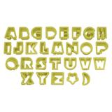 Kit Cortador de Plástico Letras de 2 cm Blue Star com 28 peças - Ref. 70867