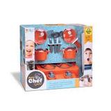 Kit Cozinha Petit Chef Show Mini Panelas c/ 8 Peças - 127173 - Samba toys