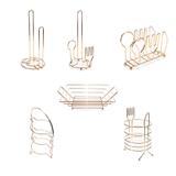 Kit Cozinha Rosé Gold com 6 Peças - Arthi