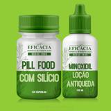 Kit Crescimento Cabelo: Minoxidil+Auxina + Pill Food+Silício+MSM - 30