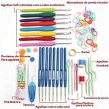 Kit Crochê 16 Agulhas Com Acessórios E Case O Mais Completo - Levolpe