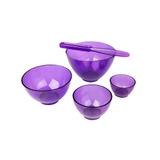 Kit cubeta maleável + espátula grande + necessaire - uva - Gianinis