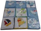 Kit Cueiro bordado 15 fraldas 2 toalha fralda croche menino - Dugu