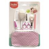 Kit Cuidados Baby Com Estojo Portátil Marca Buba Cor Rosa + Brinde