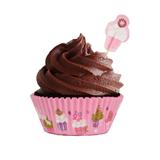 Kit Cupcake Desenho Cupcakes Rosa c/ 24 unidades - Mago
