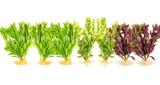 Kit D - Plantas De Plástico Para Aquário Com 7 Unidades - Aquario - Aquário - Enfeite Aquario - Peixes - Aquários - Kares